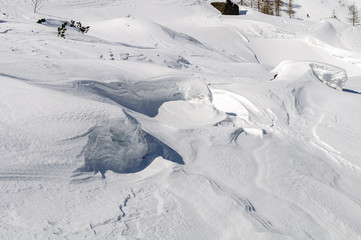Obraz premium Trentino, paesaggio innevato