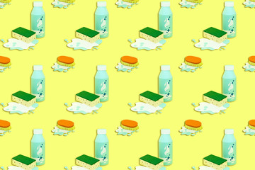 Bright background with paper cleaners