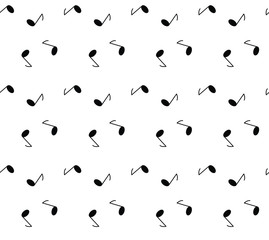 background with  music note. music   seamless pattern vector
