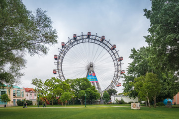 The Wiener Riesenrad in Vienna, Austria.