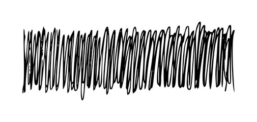 Hand drawn rectangle scribble smear