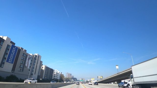 Los Angeles California Interstate Driving Time Lapse