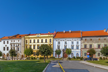 Houses on main square, Levoca, Slovakia