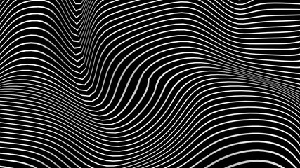 Fototapeta na wymiar Black and white curve wave line abstract background.