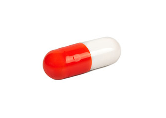 Red and white capsules