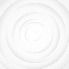 White gray circles abstract background.3D illustration with paper cut style.