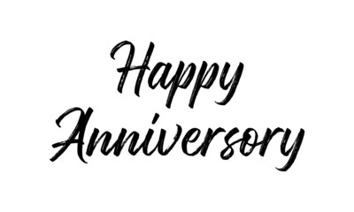 Fototapeta premium HAPPY ANNIVERSARY vector brush calligraphy banner