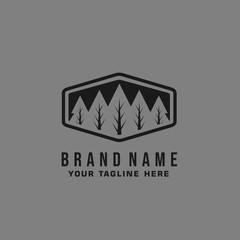 Pine Tree Brand Logo Template
