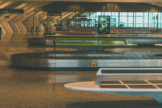 Cintas de recogida de equipaje de un aeropuerto