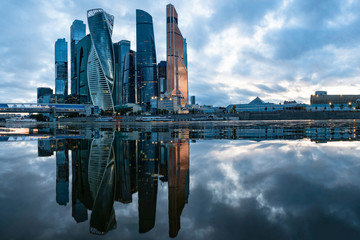 Naklejka premium Moscow. Russia. Business district 