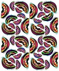 Orange lemon pattern