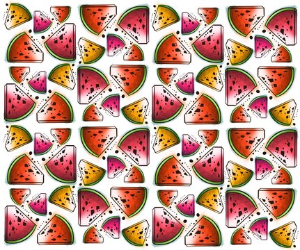 Watermelon Red Pattern