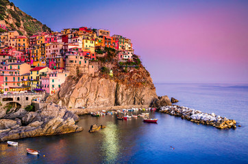 Fototapeta na wymiar Manarola, Cinque Terre in Liguria, Italy