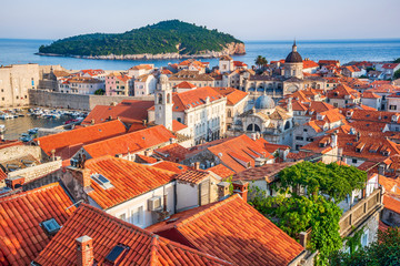 Fototapeta na wymiar Dubrovnik, Croatia, medieval Ragusa in Dalmatia