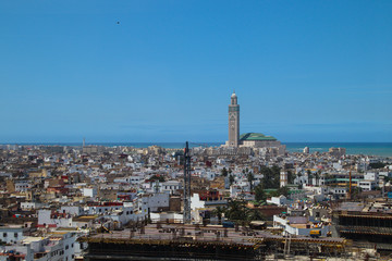 Casablanca, Morocco, the city on the top