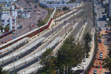 Obraz premium Casablanca, Morocco, the city on the top
