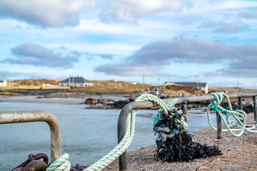 Ropes at Rossbeg harbour in County Donegal - Ireland