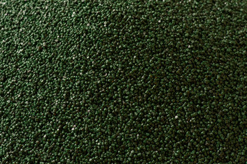 Granelli di plastica riciclata verdi