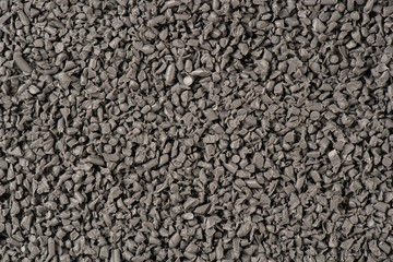 Granelli di plastica riciclata grigia