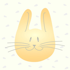 Doodle illustration. Animals face.