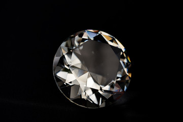 diamond isolated on black background