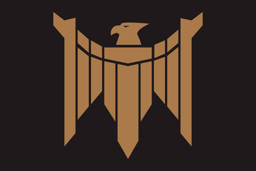 Eagle geometric design, eagle's wings vector, eagles graphic elements