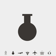 chemistry icon vector illustration and symbol for website and graphic design