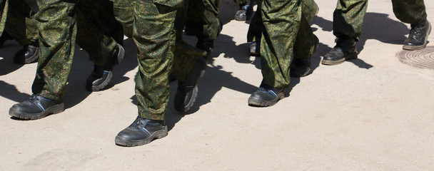 feet step in special shoes