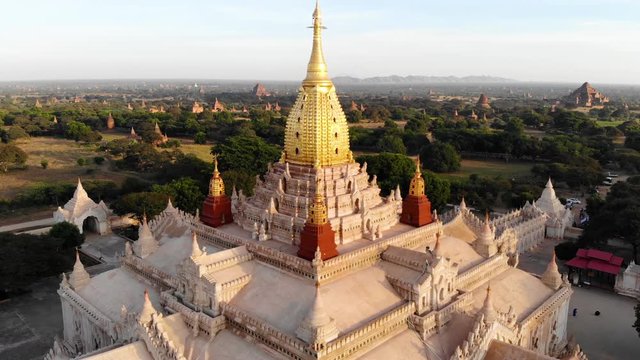 Aerial view of Ananda temple, Bagan, Myanmar