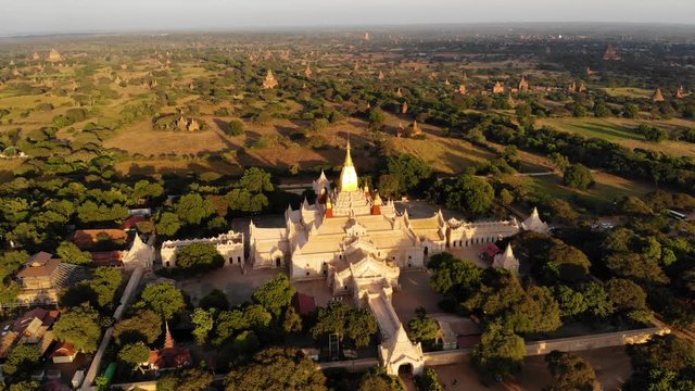 Aerial view of Ananda temple, Bagan, Myanmar