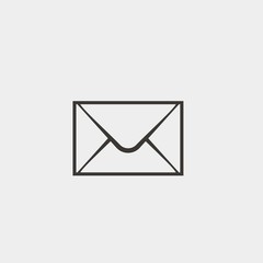 envelope icon vector illustration and symbol for website and graphic design