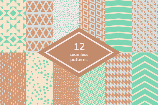Seamless patterns set