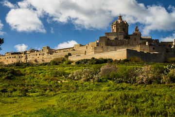 Fototapeta na wymiar Malta Stadtmauern