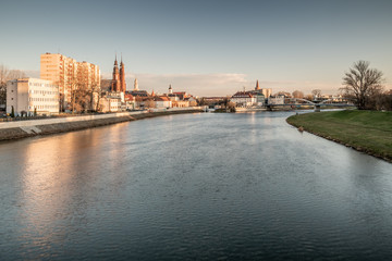 Fototapeta na wymiar panorama Starego Miasta Opole