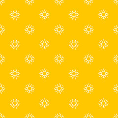 Hand drawn doodle Sun Vector Seamless pattern. Background for kids