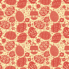 Seamless easter eggs