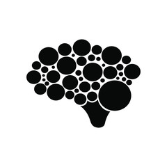  brain icon on white background