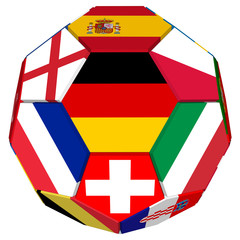 Football euro 2020 ball Germany flag