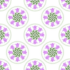 seamless floral pattern with flowers
