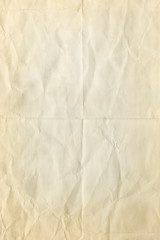 old crumpled white paper texture or background