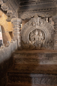 bas-relief at   Madhukeshvara Temple
