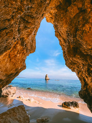 Côte de l& 39 Algarve et plages au Portugal