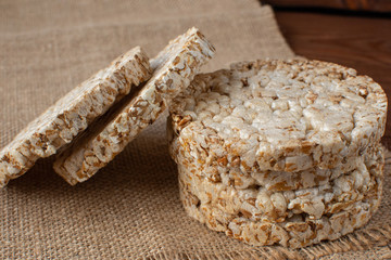 Health food. Snack. Crisp bread. Healthy diet