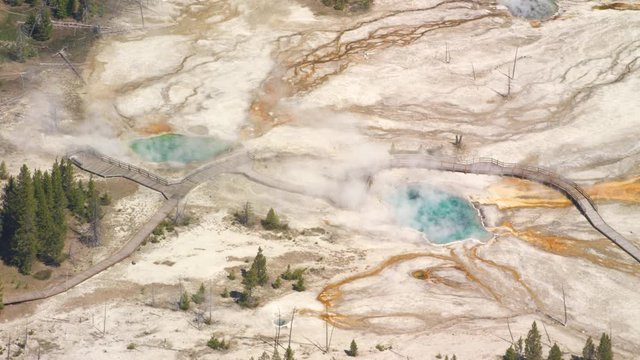 West Thumb Geyser Basin in Yellowstone National Park