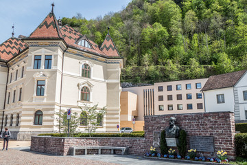 Fototapeta na wymiar The centre of Vaduz