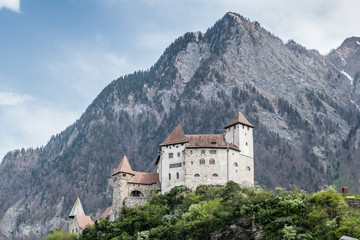 Fototapeta na wymiar Gutemberg Castle in Balzers