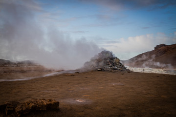 Fototapeta na wymiar Namafjall Hverir geothermal area, Iceland