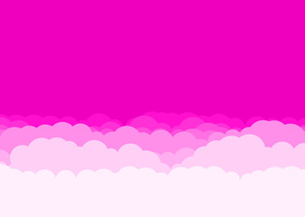 Abstract Color Clouds Sky Generative Art background illustration