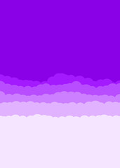 Abstract Color Clouds Sky Generative Art background illustration