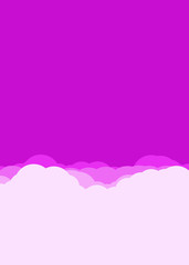 Abstract Color Clouds Sky Generative Art background illustration